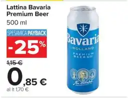 Carrefour Lattina Bavaria Premium Beer offerta