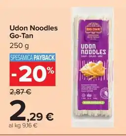 Carrefour Udon Noodles Go-Tan offerta