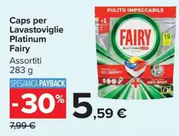 Carrefour Caps per Lavastoviglie Platinum Fairy offerta