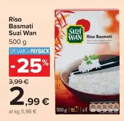 Carrefour Riso Basmati Suzi Wan offerta