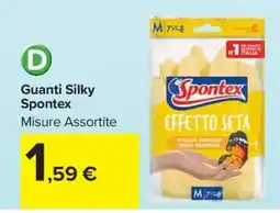 Carrefour Guanti Silky Spontex offerta