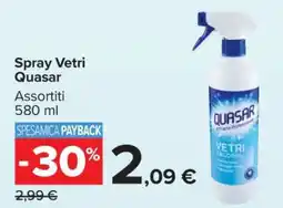 Carrefour Spray Vetri Quasar offerta