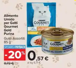 Carrefour Alimento umido per gatti Gourmet Gold Purina offerta