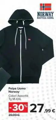 Carrefour Felpa Uomo Norway offerta