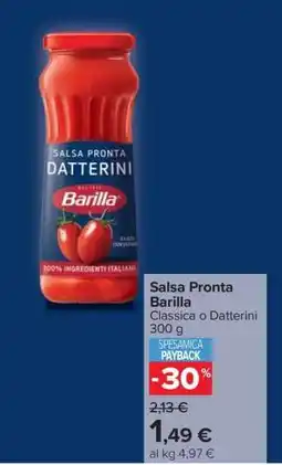 Carrefour Salsa Pronta Barilla offerta