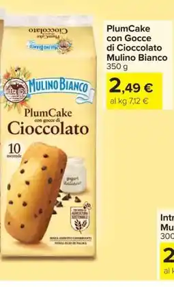 Carrefour Plumcake con gocce di cioccolato MULINO BIANCO offerta