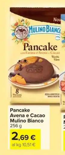 Carrefour Pancake Avena e Cacao Mulino Bianco offerta