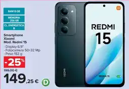 Carrefour Smartphone Xiaomi Mod. Redmi 15 offerta
