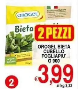Iper Triscount Orogel bieta cubello fogliapiu' offerta