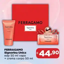 Acqua & Sapone FERRAGAMO Signorina Unica edp vapo + crema corpo offerta