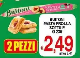 Iper Triscount Buitoni pasta frolla sottile offerta