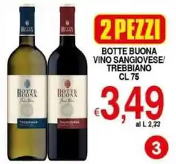 Iper Triscount Botte buona vino sangiovese/ trebbiano offerta