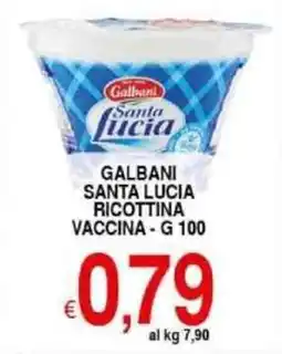 Iper Triscount Galbani santa lucia ricottina vaccina offerta
