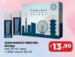 Acqua & Sapone GIAN MARCO VENTURI Energy edt vapo + after shave offerta