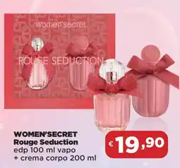 Acqua & Sapone WOMEN'SECRET Rouge Seduction edp vapo + crema corpo offerta