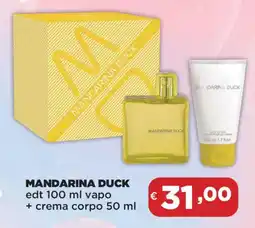 Acqua & Sapone MANDARINA DUCK edt vapo + crema corpo offerta