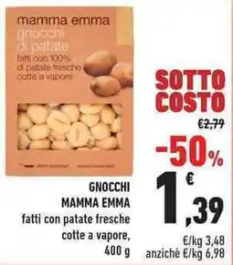 Conad City GNOCCHI MAMMA EMMA fatti con patate fresche cotte a vapore offerta