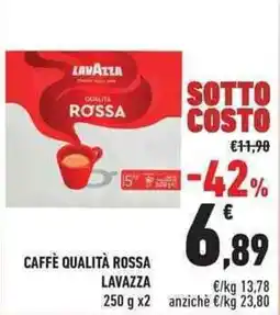Conad City Caffè qualità rossa LAVAZZA offerta