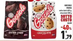 Conad City GOCCIOLE PAVESI extra dark, chocolate offerta