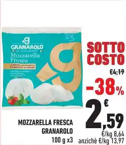 Conad City Mozzarella fresca GRANAROLO offerta