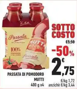 Conad City Passata di pomodoro MUTTI offerta