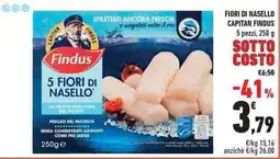 Conad City Fiori di nasello capitan FINDUS 5 pezzi, offerta
