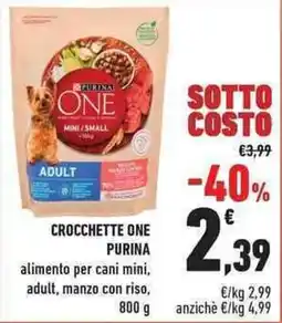 Conad City Crocchette ONE PURINA offerta