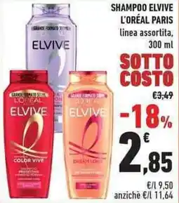 Conad City Shampoo elvive l'oréal paris offerta