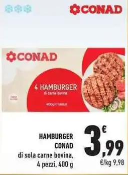 Conad City Hamburger CONAD offerta