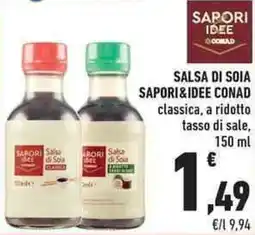 Conad City Salsa di soia SAPORI&IDEE CONAD offerta