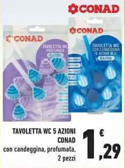 Conad City Tavoletta wc 5 azioni CONAD offerta