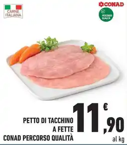 Conad City Petto di tacchino a fette CONAD PERCORSO QUALITÀ offerta