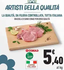 Conad City Braciola di suino CONAD PERCORSO QUALITÀ offerta