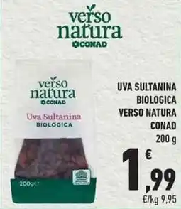 Conad City Uva sultanina biologica VERSO NATURA CONAD offerta