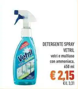 Conad City Detergente spray VETRIL offerta