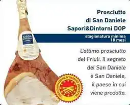 Conad City Prosciutto di San Daniele Sapori&Dintorni DOP offerta