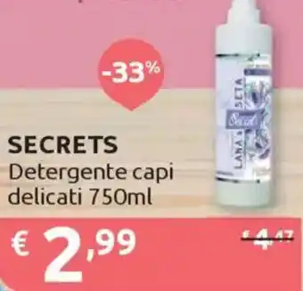 Ipersoap SECRETS Detergente capi delicati offerta
