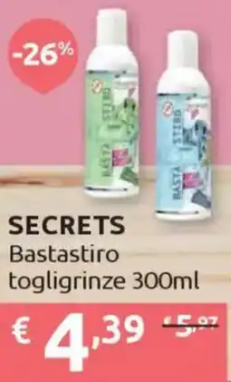 Ipersoap SECRETS Bastastiro togligrinze offerta