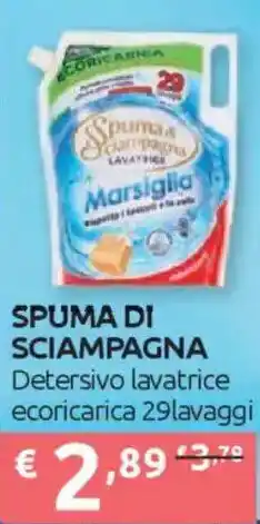 Ipersoap SPUMA DI SCIAMPAGNA Detersivo lavatrice ecoricarica offerta