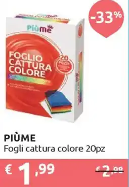 Ipersoap PIÙME Fogli cattura colore 20pz offerta