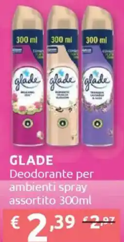 Ipersoap GLADE Deodorante per ambienti spray offerta