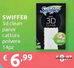 Ipersoap SWIFFER 3d clean panni cattura polvere offerta