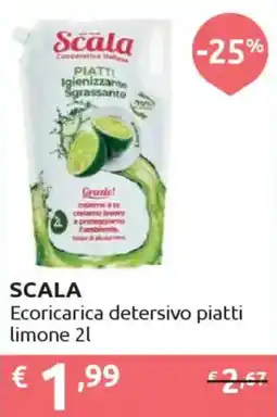 Ipersoap SCALA Ecoricarica detersivo piatti limone offerta