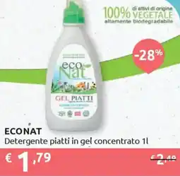 Ipersoap ECONAT Detergente piatti in gel concentrato offerta