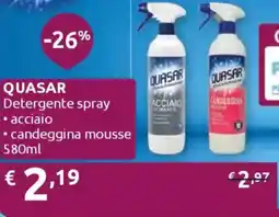 Ipersoap QUASAR Detergente spray, acciaio, candeggina mousse offerta