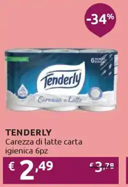 Ipersoap TENDERLY Carezza di latte carta igienica offerta
