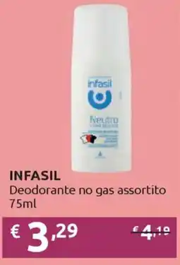 Ipersoap INFASIL Deodorante no gas offerta