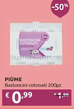 Ipersoap PIÙME Bastoncini cotonati offerta