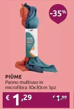 Ipersoap PIÙME Panno multiuso in microfibra offerta