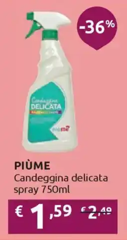 Ipersoap PIÙME Candeggina delicata spray offerta